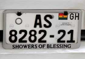 Ghana Autokennzeichen vorne