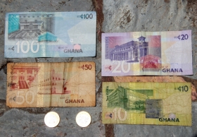 Ghana Währung Rückseite