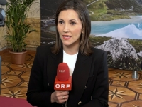 Moderatorin im ORF-Beitrag