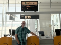 München-Flughafen-Boarding beginnt