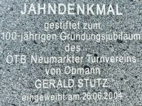 Nr. 3: Jahndenkmal beim Turnerheim  Granittafel
