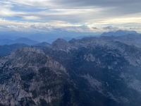 Flug über die Alpen