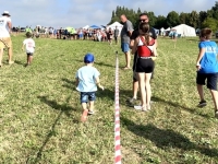 Jonas beim 60-Meter Lauf