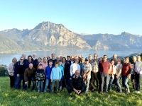 Berggasthof Urzn Altmünster Blick auf Traunsee und Traunstein