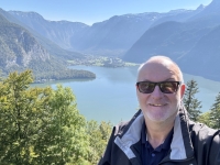 Erster Blick auf den Hallstättersee bei traumhaften Wetter