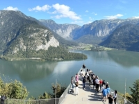 Glasboden über dem Hallstättersee