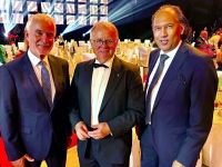 ASVÖ-Präsident Peter Reichl mit Sport Austria Präsident Hans Niessl und ASVÖ-Generalsekretär Wilhelm Blecha